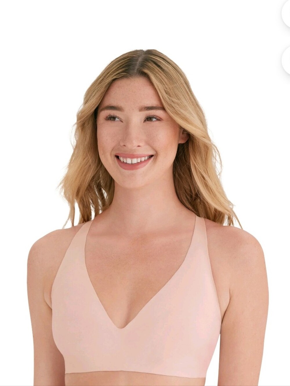 Joyspun Bonded Microfiber Plunge Bralette- Nude